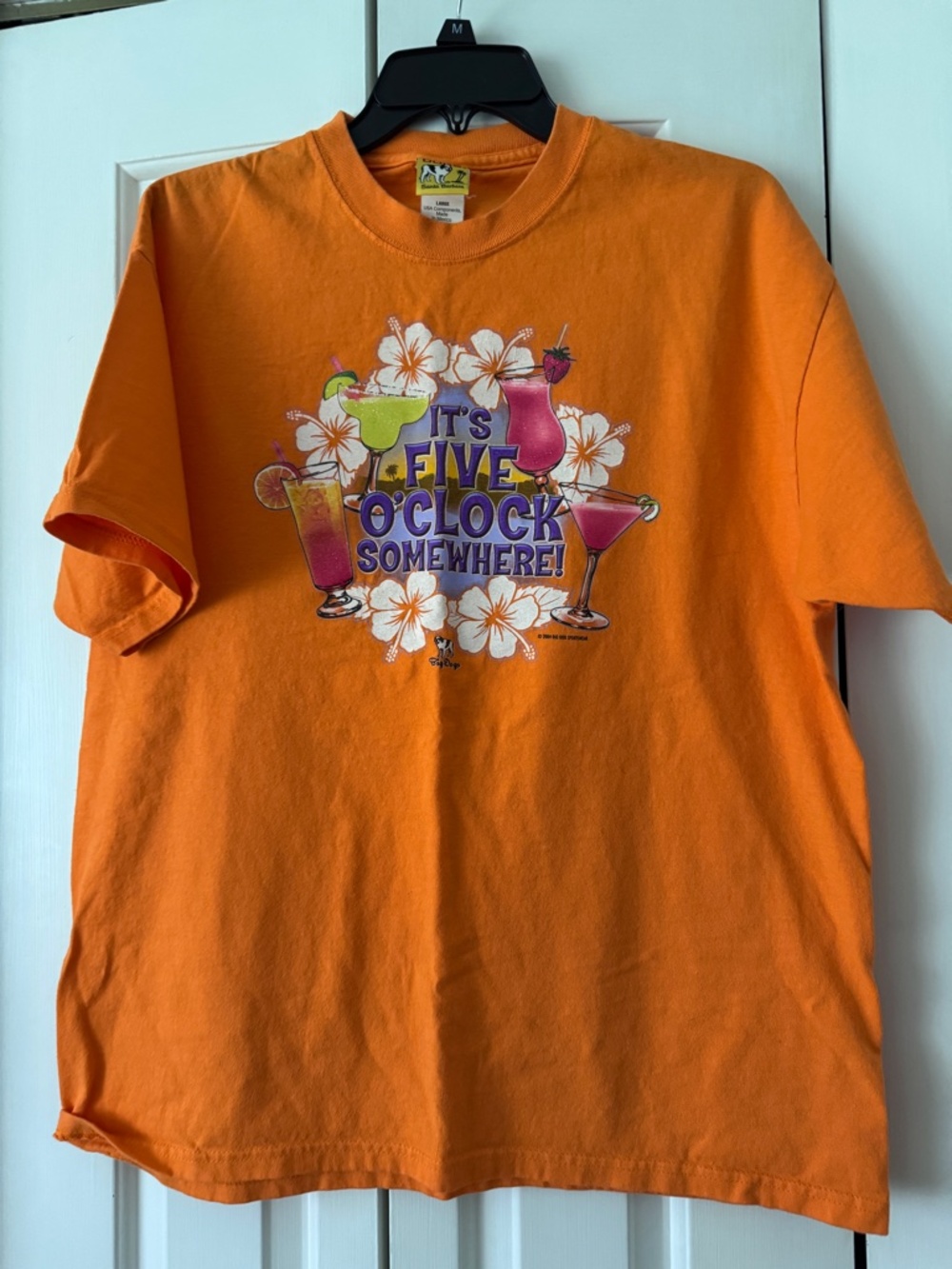 It's 5 o'clock somewhere mens large T shirt by Big Dogs